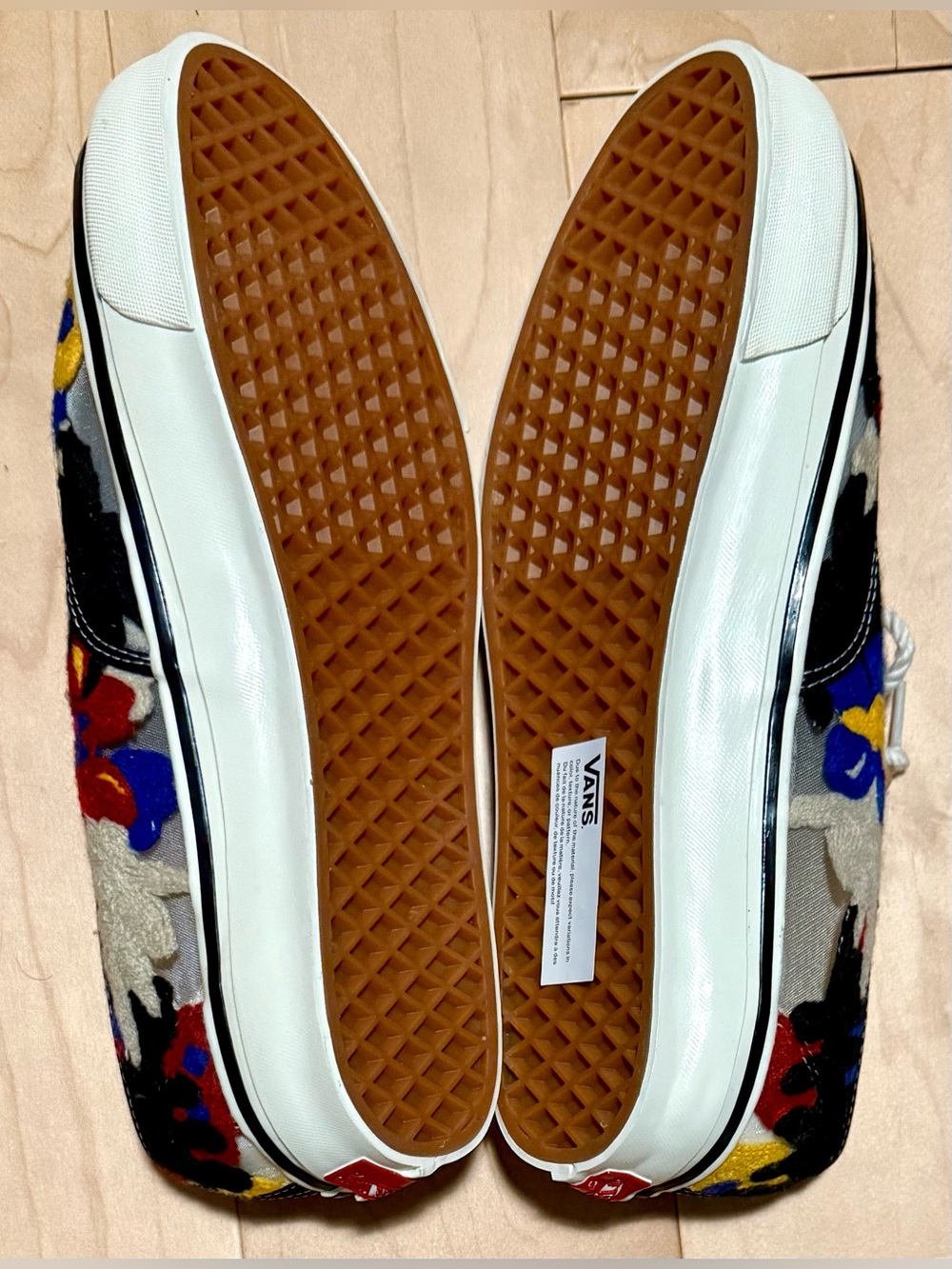 NWOB Vans Premium Authentic 44 Needlework Shoes Sneakers Floral Men’s US 10.5 - Picture 6 of 7